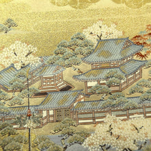 Load image into Gallery viewer, Fukuro Obi Gold Rakchu Saireizu Nagashima Silk BB312V8