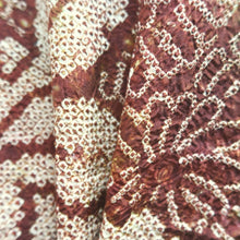Load image into Gallery viewer, Haori Jacket Vintage(1950-1980) Brown Full Shibori Chrysanthemum Silk #10172D4