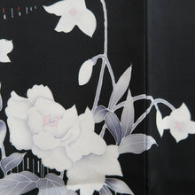Load image into Gallery viewer, Haori Jacket Vintage(1950-1980) Black Flower Silk #9992C2