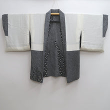 Load image into Gallery viewer, Haori Jacket Vintage(1950-1980) Black Shibori Branch Silk #10067D1