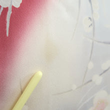 Load image into Gallery viewer, Furisode Magenta Plum blossom Branch Tall Silk #11082A5