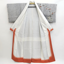 Load image into Gallery viewer, Kimono Gray White Black Chrysanthemum Branch Tall Silk #9936B5