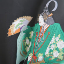 Load image into Gallery viewer, Haori Jacket Black Noh Silk #11074A4