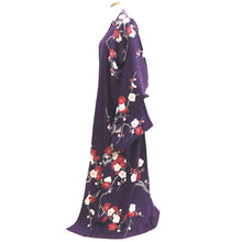 Load image into Gallery viewer, Kimono Vintage(1950-1980) Purple Plum blossom Branch Silk #10267E4