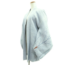 Load image into Gallery viewer, Haori Jacket Light Blue Full Shibori Tree Silk #10835E2