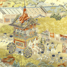 Load image into Gallery viewer, Fukuro Obi Gold Rakchu Saireizu Nagashima Silk BB312V8