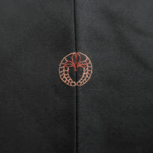 Load image into Gallery viewer, Haori Jacket Vintage(1950-1980) Black Fully Embroidered Karakusa Silk #9839B1