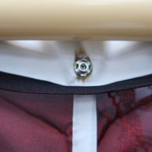 Load image into Gallery viewer, Kimono Vintage(1950-1980) Black Red See-Through Leaves Silk #10275E4