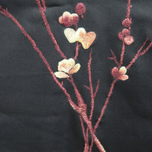 Load image into Gallery viewer, Haori Jacket Black Fully Embroidered Branch Silk #10814E1