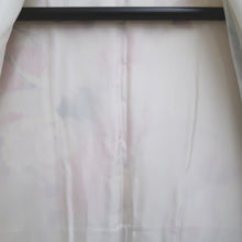 Load image into Gallery viewer, Furisode White Black Crane Birds Azalea Tall Silk #10335F2