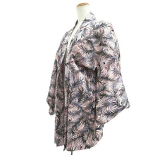 Load image into Gallery viewer, Haori Jacket Vintage(1950-1980) Pink Peacock feather Silk #10674D1