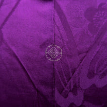 Load image into Gallery viewer, Haori Jacket Vintage(1920-1950) Purple Shibori Flower Silk #10623C3