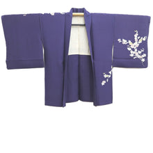 Load image into Gallery viewer, Haori Jacket Vintage(1950-1980) Purple Chrysanthemum Silk #10584C1