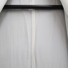 Load image into Gallery viewer, Tomesode Black Chrysanthemum Folding Fan Cherry Blossom Silk #10393F5