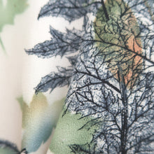 Load image into Gallery viewer, Haori Jacket Vintage(1950-1980) White Green Botanical Silk #10944F2