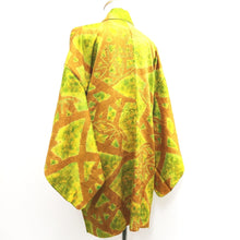 Load image into Gallery viewer, Haori Jacket Vintage(1950-1980) Light Brown Yellow Shibori Silk #10143D3