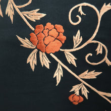 Load image into Gallery viewer, Haori Jacket Vintage(1950-1980) Black Fully Embroidered Karakusa Silk #9839B1