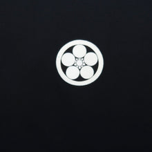 Load image into Gallery viewer, Men's Haori Vintage(1950-1980) Black Montsuki Landscape Silk #10284E4