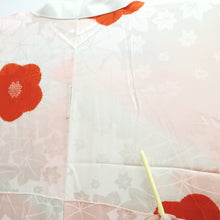 Load image into Gallery viewer, Juban Light Pink White Furisode Flower Shibori Silk #10517B2
