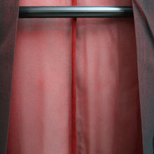 Load image into Gallery viewer, Haori Jacket Vintage(1950-1980) Black Red Sheer Floral pattern Embroidery Silk #10965F3