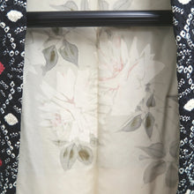 Load image into Gallery viewer, Haori Jacket Vintage(1950-1980) Black Full Shibori Floral pattern Silk #10924E5