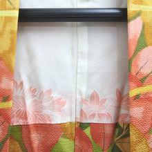 Load image into Gallery viewer, Haori Jacket Yellow brown Green Reddish Pink botanical Silk #10795D5