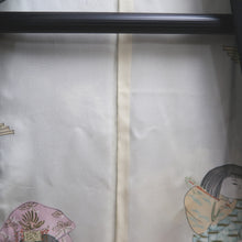 Load image into Gallery viewer, Haori Jacket Vintage(1950-1980) Black Azalea Branch Silk #10158D4