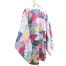 Load image into Gallery viewer, Haori Jacket Vintage(1950-1980) Red Yellow Blue Cloud Silk #10574B5