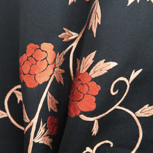 Load image into Gallery viewer, Haori Jacket Vintage(1950-1980) Black Fully Embroidered Karakusa Silk #9839B1