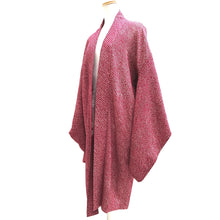 Load image into Gallery viewer, Haori Jacket Vintage(1920-1950) Red Full Shibori Long Silk #9635J1