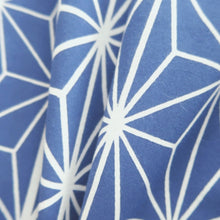Load image into Gallery viewer, Yukata Vintage(1950-1980) Blue Asanoha Cotton #10758D3