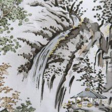 Load image into Gallery viewer, Men's Juban Blueish Gray Landscape Silk #10449A4