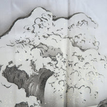 Load image into Gallery viewer, Men's Haori Vintage(1950-1980) Blue Black Curling Wave Dragon Mt. Fuji Silk #10650C4