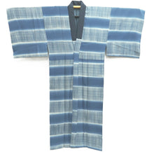 Load image into Gallery viewer, Men's Juban Vintage(1950-1980) Light Blue Lattice Silk #10296E5