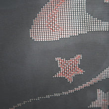 Load image into Gallery viewer, Haori Jacket Black Sheer Maple Leaf Ryusui Silk #10915E5