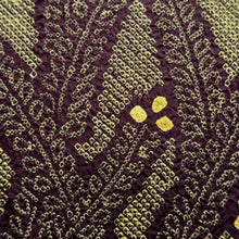 Load image into Gallery viewer, Haori Jacket Dark Brown Yellow Full Shibori Flower Silk #10714D2
