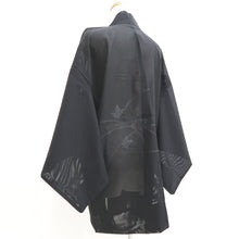 Load image into Gallery viewer, Haori Jacket Vintage(1950-1980) Black See-Through Butterfly Silk #10635C4