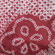 Load image into Gallery viewer, Haori Jacket Vintage(1950-1980) Red Shibori Bamboo leaf Silk #10693D1