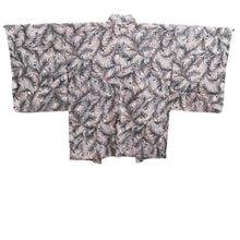 Load image into Gallery viewer, Haori Jacket Vintage(1950-1980) Pink Peacock feather Silk #10674D1