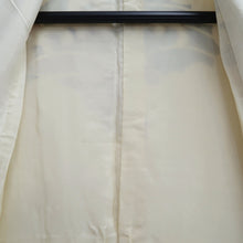 Load image into Gallery viewer, Furisode Vintage(1950-1980) White Red Blue Curling Wave Silk #10564B4