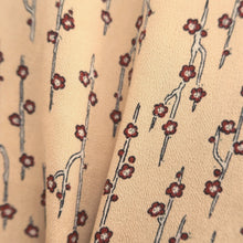 Load image into Gallery viewer, Haori Jacket Vintage(1950-1980) Apricot beige Plum blossom Branch Silk #10844E2