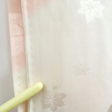 Load image into Gallery viewer, Juban Light Pink White Furisode Flower Shibori Silk #10517B2