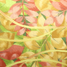 Load image into Gallery viewer, Haori Jacket Yellow brown Green Reddish Pink botanical Silk #10795D5