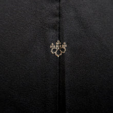 Load image into Gallery viewer, Haori Jacket Vintage(1950-1980) Black Gold Silver Mountain Silk #10083D1