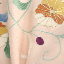 Load image into Gallery viewer, Haori Jacket Pale Pink Chrysanthemum Silk #10855E3