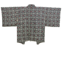 Load image into Gallery viewer, Haori Jacket Vintage(1950-1980) Black Full Shibori Floral pattern Silk #10924E5