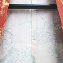 Load image into Gallery viewer, Haori Jacket Reddish Brown Floral pattern Silk #10734D3