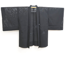 Load image into Gallery viewer, Haori Jacket Vintage(1950-1980) Black See-Through Butterfly Silk #10635C4
