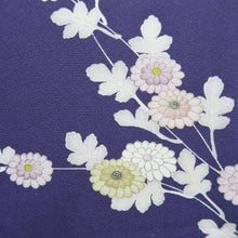 Load image into Gallery viewer, Haori Jacket Vintage(1950-1980) Purple Chrysanthemum Silk #10584C1