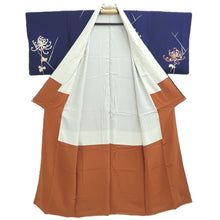 Load image into Gallery viewer, Kimono Vintage(1950-1980) Purplish Blue Chrysanthemum Silk #10779D4
